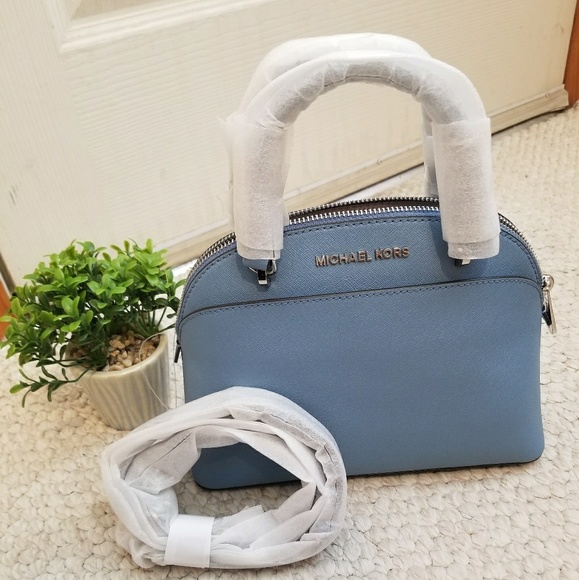 Michael Kors Handbags - SALE Michael Kors Emmy Dome Sky Satchel Crossbody